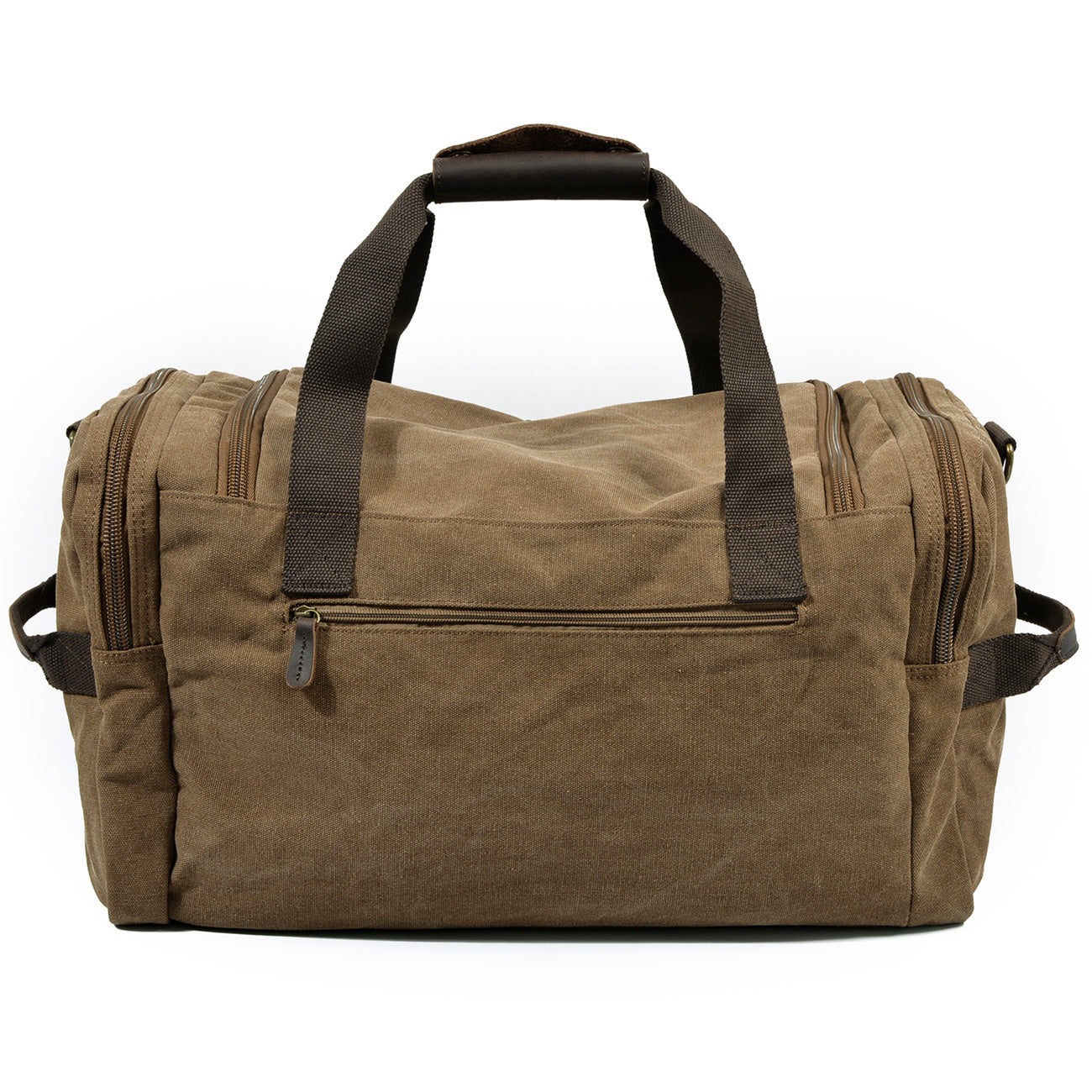 David | Canvas duffle bag for travel made of Genuine Leather