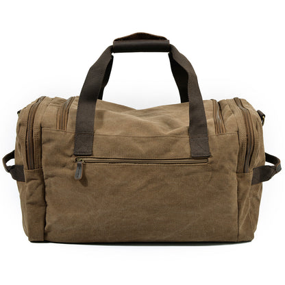 David | Canvas duffle bag for travel made of Genuine Leather