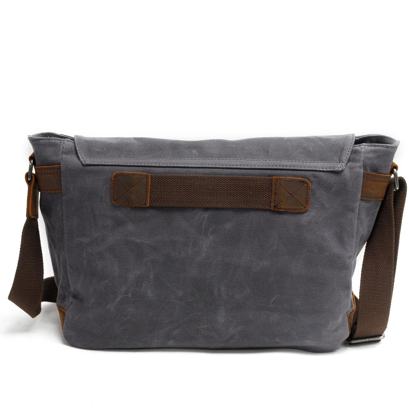 Joshua | Sturdy canvas shoulder bag made of Genuine Leather