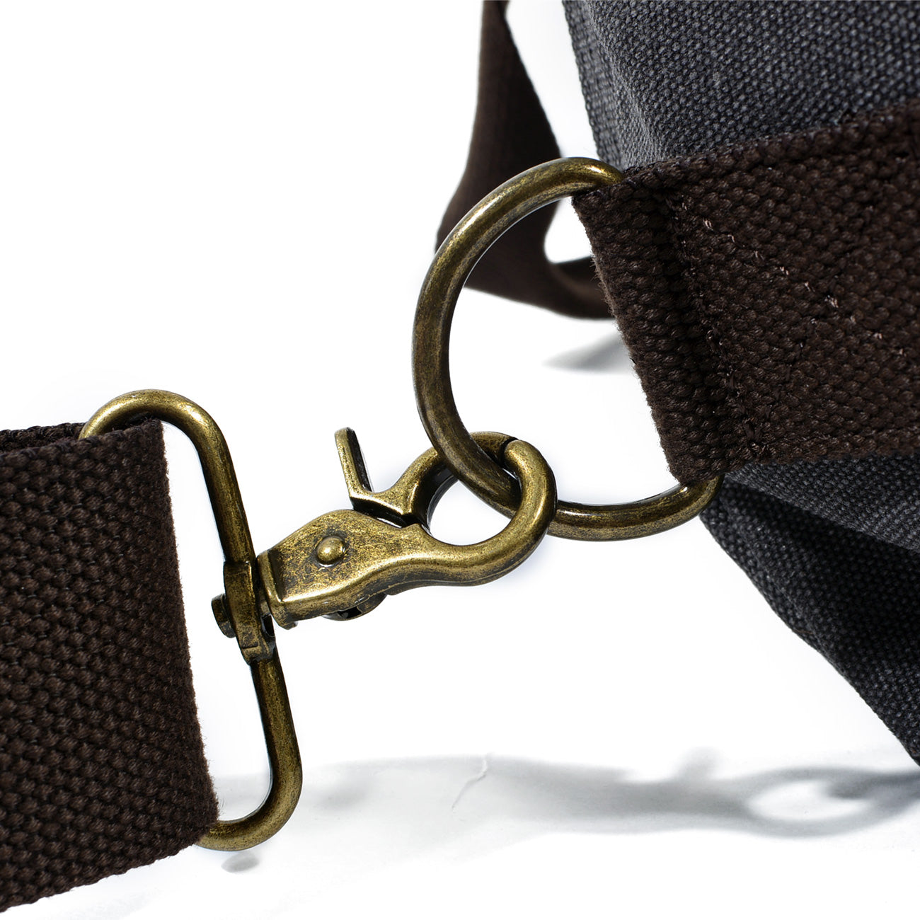 David | Canvas duffle bag for travel made of Genuine Leather