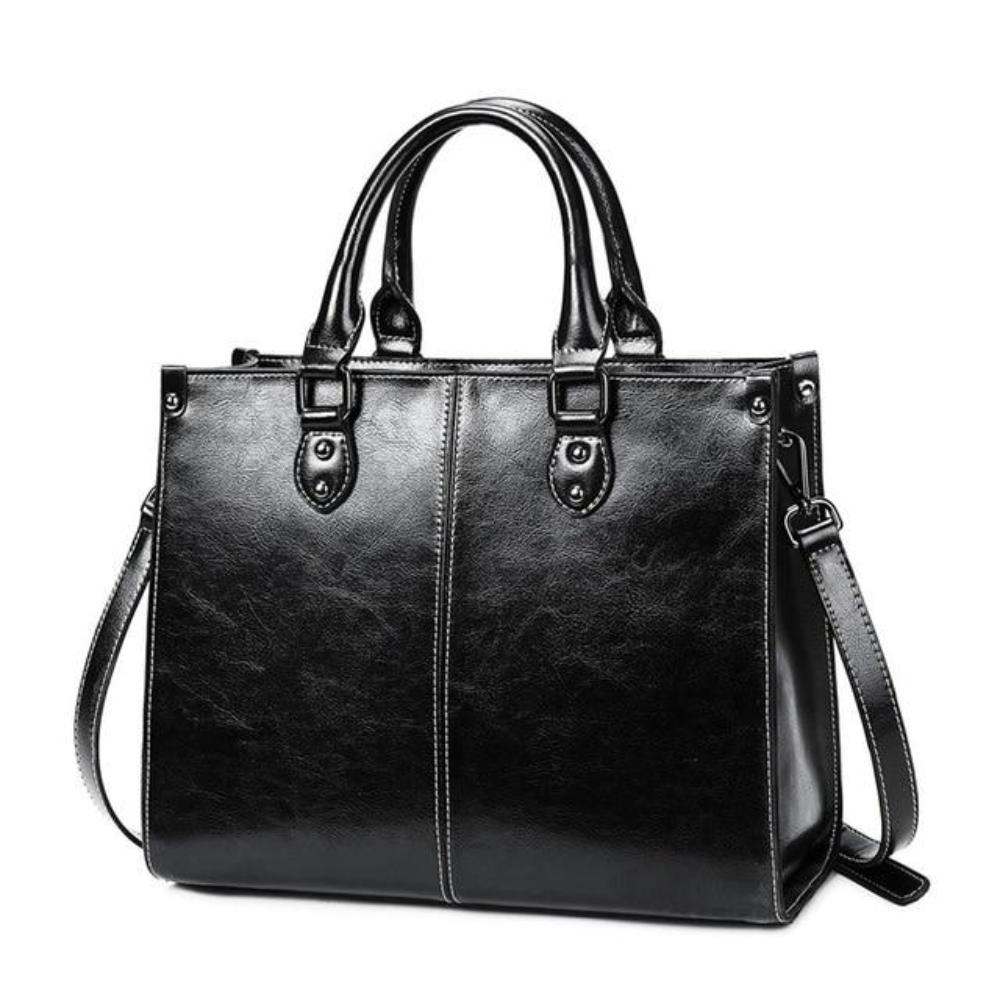 Elegante | From work to evening — Leather Tote Bag