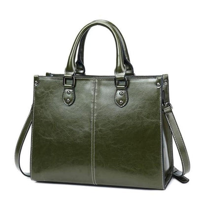 Elegante | From work to evening — Leather Tote Bag