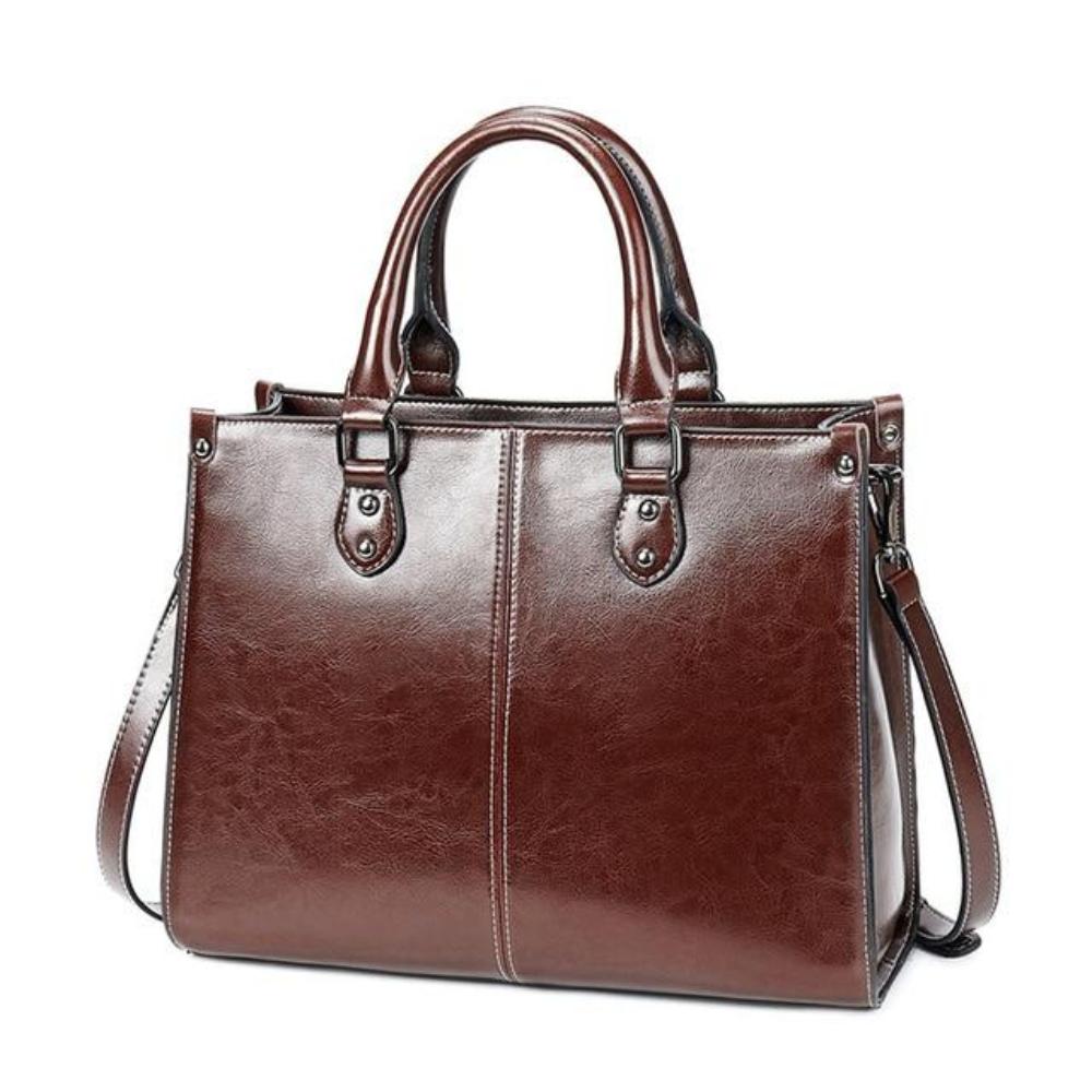 Elegante | From work to evening — Leather Tote Bag