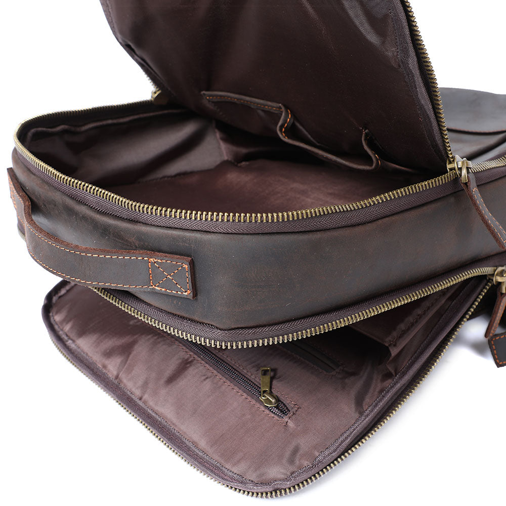 Andrew | Genuine Leather Laptop Backpack for Work