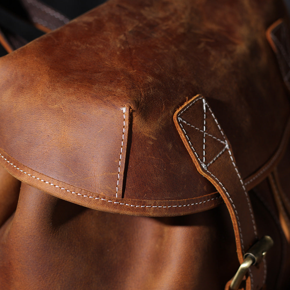 Jeffrey | Classic backpack made of Genuine Leather