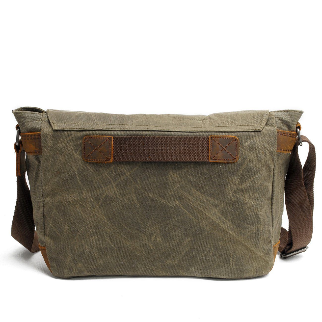 Joshua | Sturdy canvas shoulder bag made of Genuine Leather