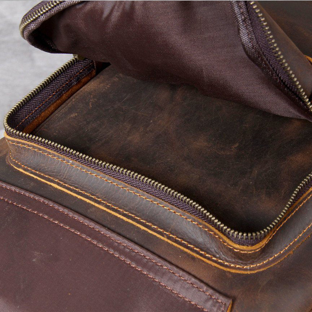 Jason | Genuine Leather backpack for everyday use