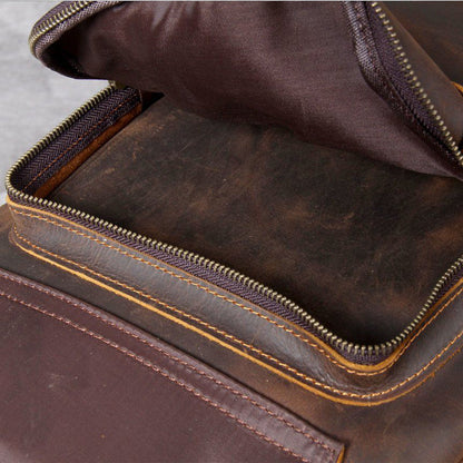 Jason | Genuine Leather backpack for everyday use