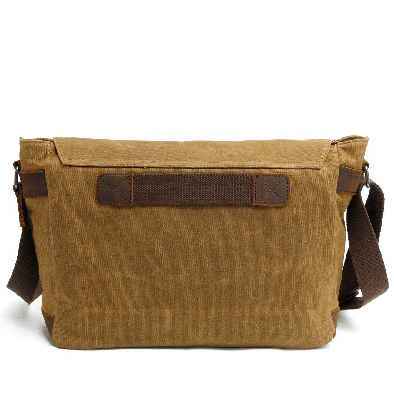 Joshua | Sturdy canvas shoulder bag made of Genuine Leather