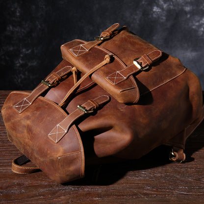 Jeffrey | Classic backpack made of Genuine Leather