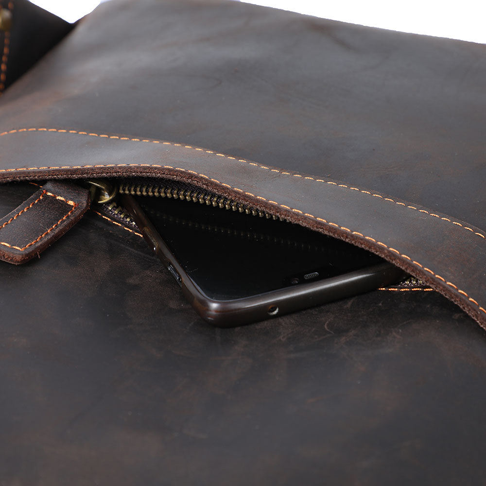 Andrew | Genuine Leather Laptop Backpack for Work