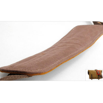 Joshua | Sturdy canvas shoulder bag made of Genuine Leather