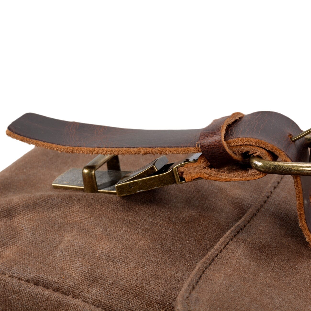 Ryan | Canvas shoulder bag made of Genuine Leather