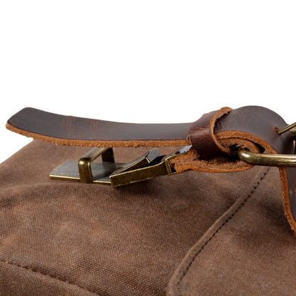 Ryan | Canvas shoulder bag made of Genuine Leather